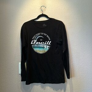 O’neill Men’s black long sleeve shirt size small